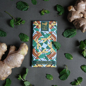 60% Dark Chocolate with Real Ginger & Mint